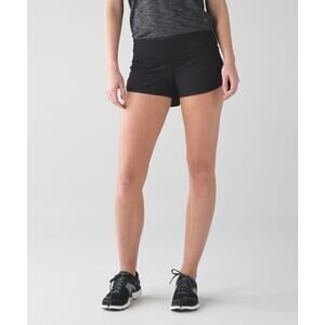 Lululemon Speed Short Black Size 6 Original Fit Block It Pocket Run Gym Crossfit